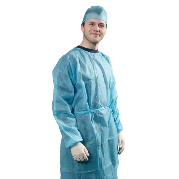 Schutzmantel blau Gr.L steril