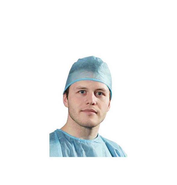 OP-Hauben zum Binden blau