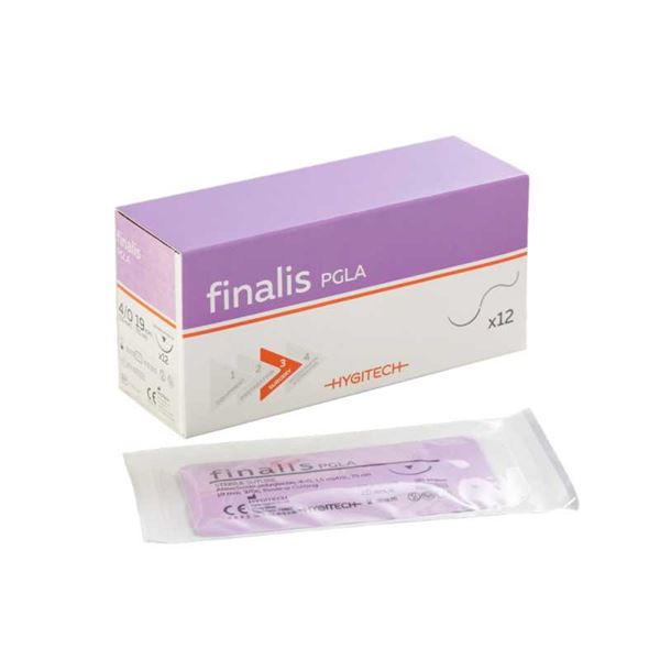 Finalis PGLA Nadel-Faden violett DS 19 USP 3-0 75cm