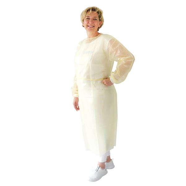 ARNOMED Protect Plus Besuchermantel PP gelb Gr. XL