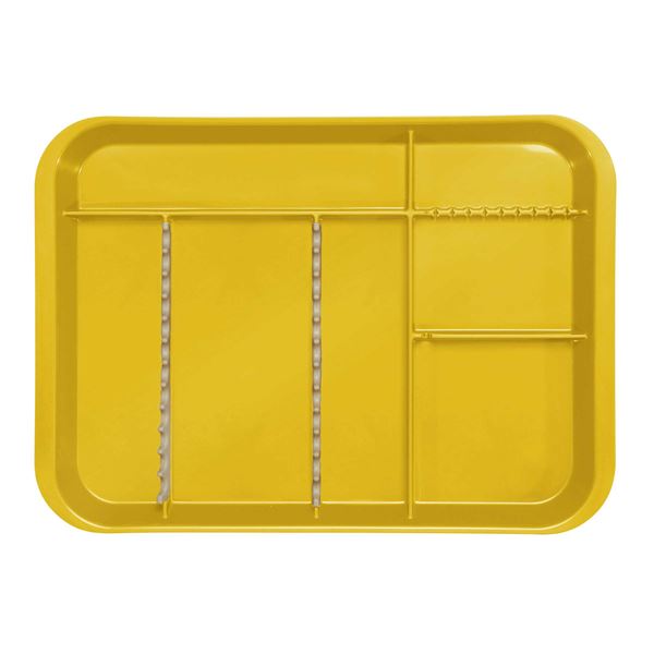 B-Lok Tray mit Einteilung neongelb