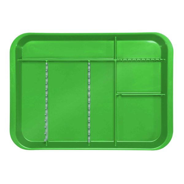 B-Lok Tray mit Einteilung neongrün