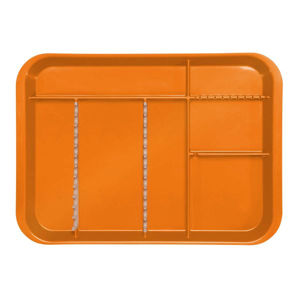 B-Lok Tray mit Einteilung neonorange