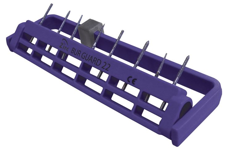 Steri-Bur Guard Bohrerständer FG/W 22-Loch neonlila