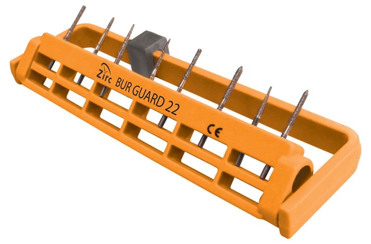 Steri-Bur Guard Bohrerständer FG/W 22-Loch neonorange