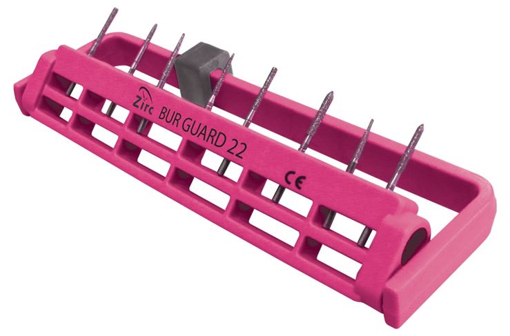 Steri-Bur Guard Bohrerständer FG/W 22-Loch neonpink