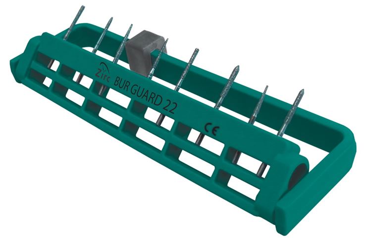 Steri-Bur Guard Bohrerständer FG/W 22-Loch türkis