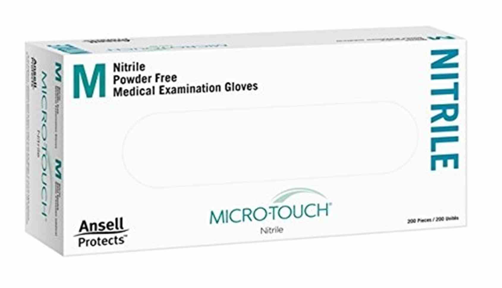 Micro-Touch Nitrile Nitrilhandschuhe puderfrei weiß groß von 