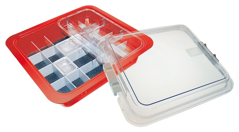 Materialwanne komplett rot