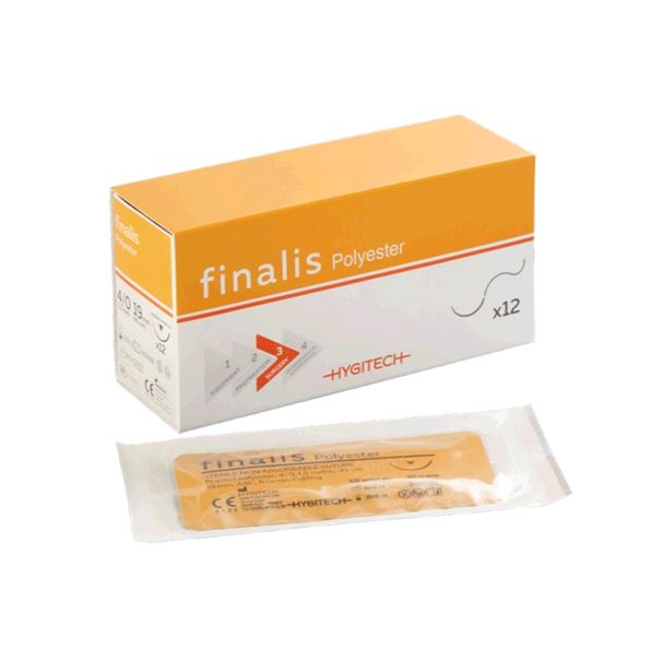 Finalis Polyester Nadel-Faden DR 16 USP 5-0 45cm